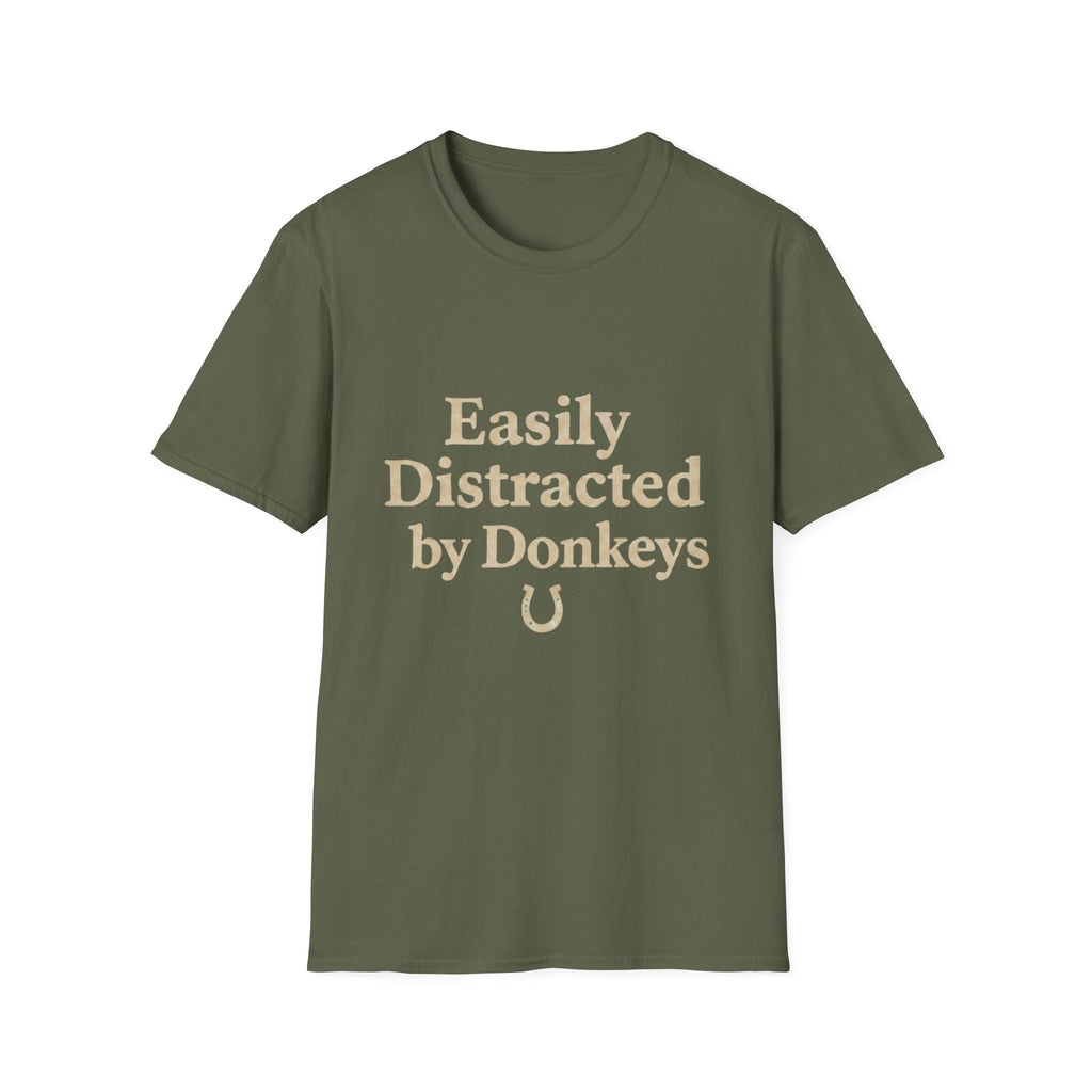 Pet Lover T-Shirt Distracted by donkeys