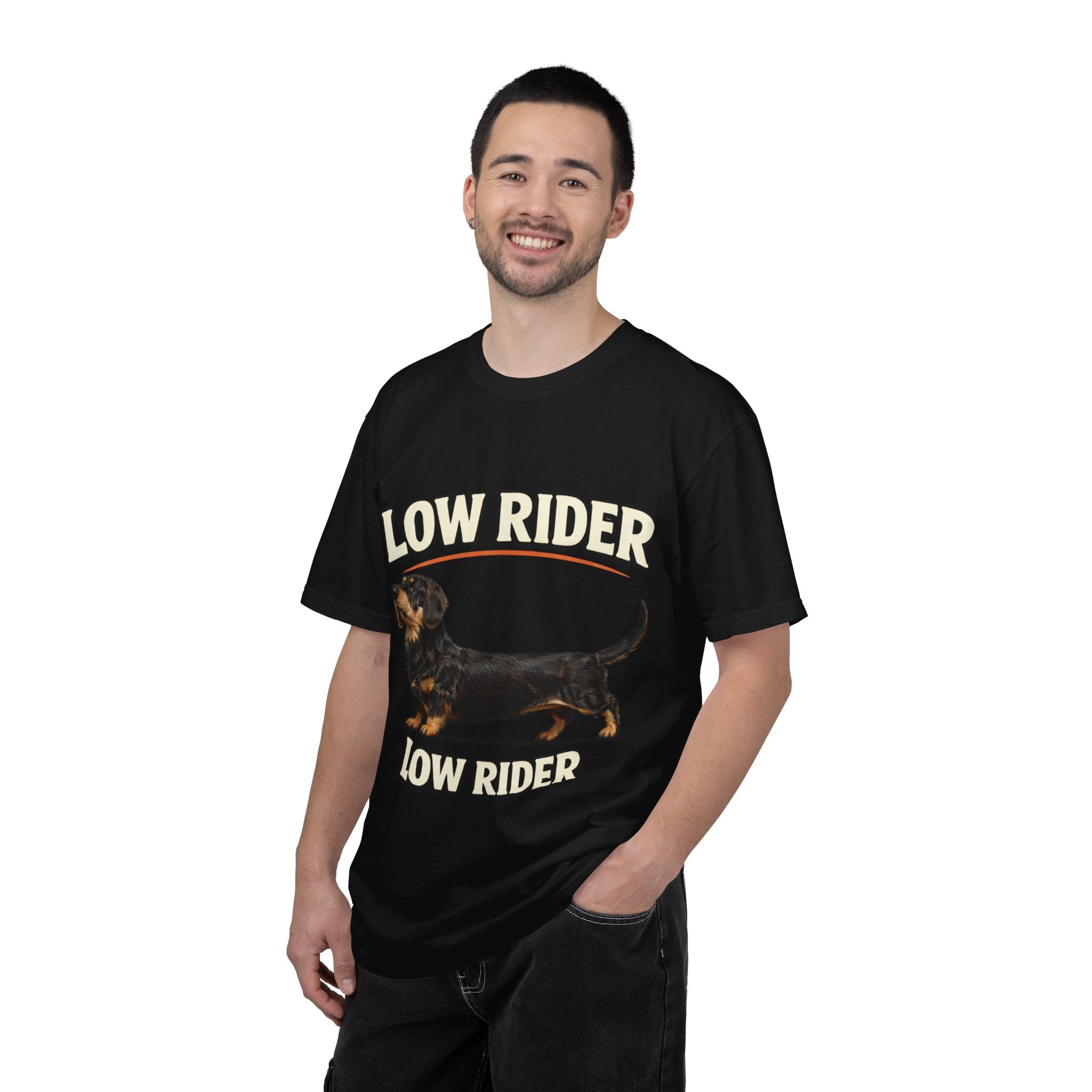 Pet lover T-shirt — 'Low Rider' Retro Dog Graphic Tee