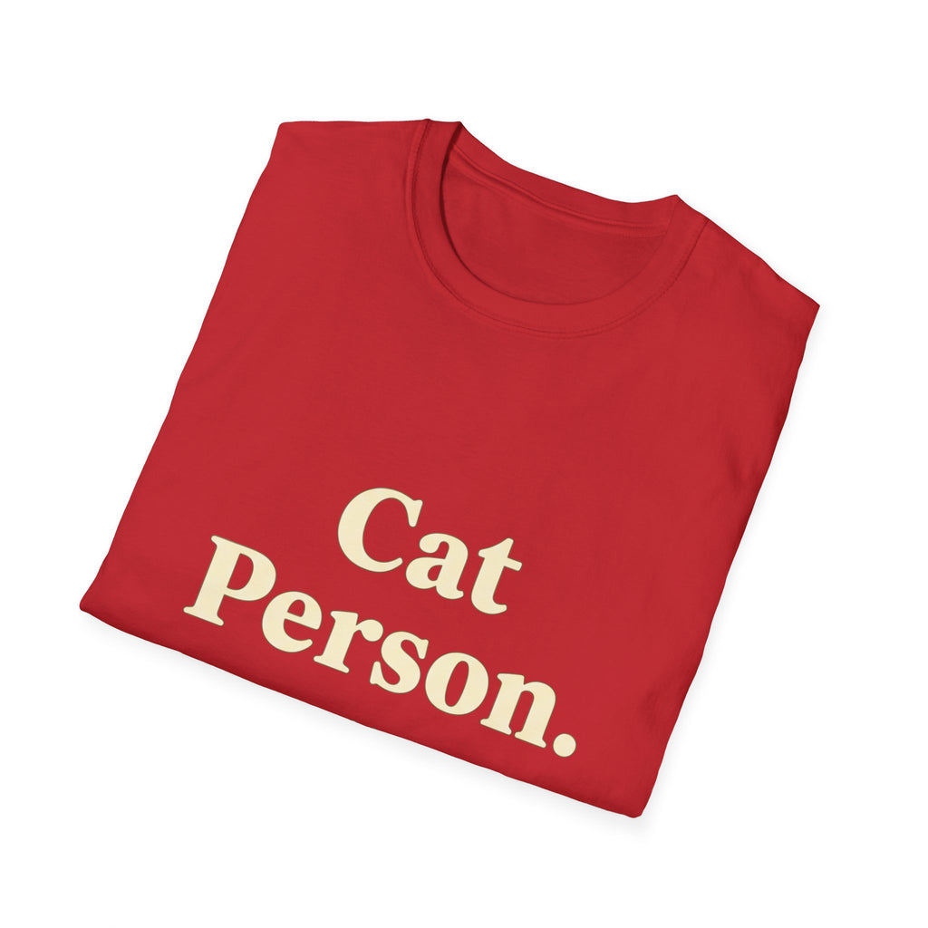 Pet Lover T-Shirt — Cat Person