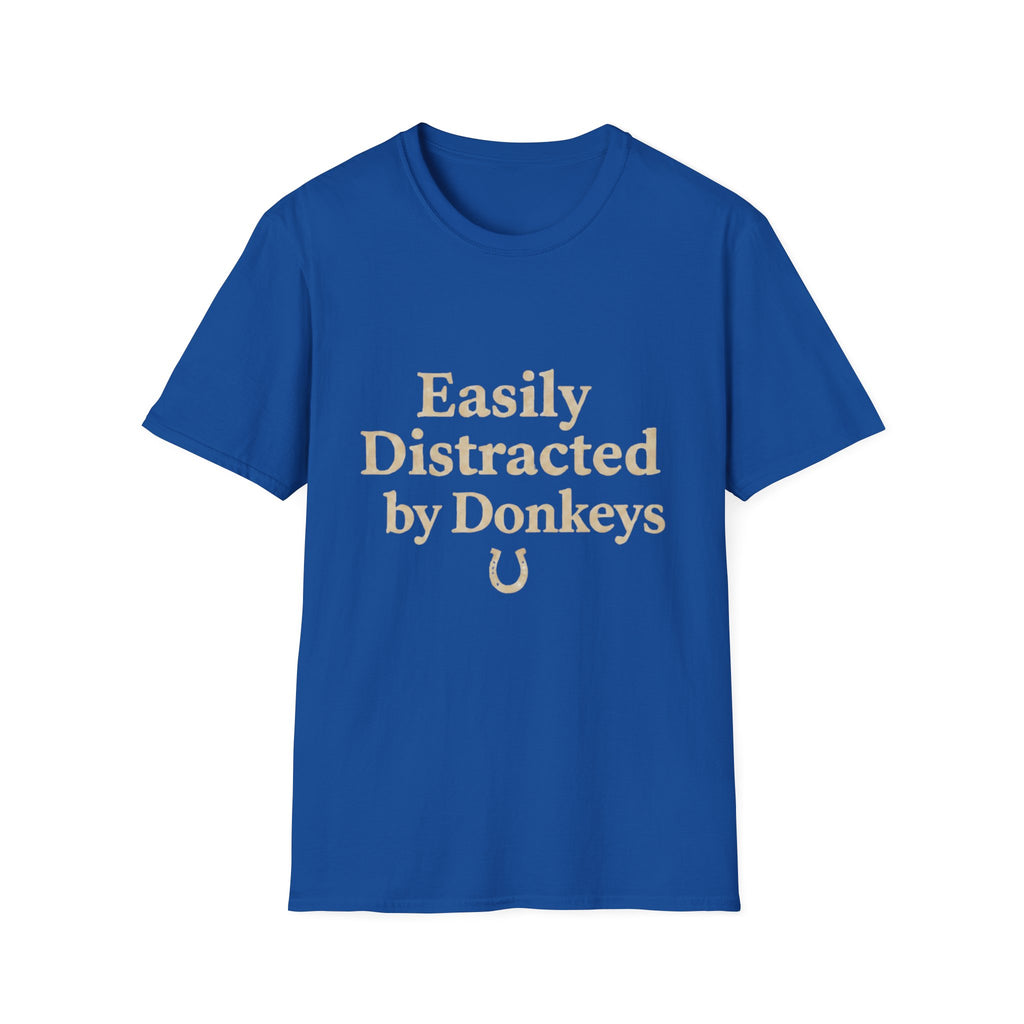 Pet Lover T-Shirt Distracted by donkeys