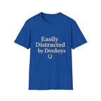 Pet Lover T-Shirt Distracted by donkeys